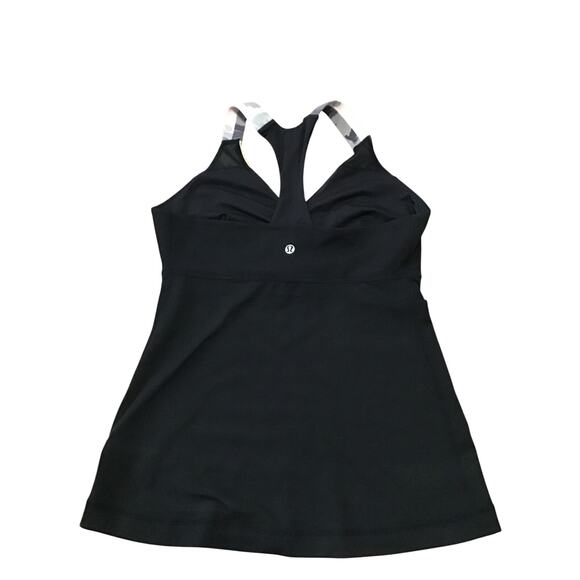 Lululemon Deep Breath Tank Womens Sz 8 Black Athletic Workout Running NEW - Picture 5 of 5